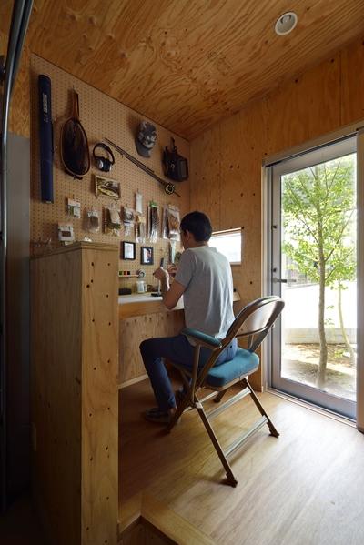 アウトドア用品の収納棚をｄｉｙ 住まいの事例 Ozone家design